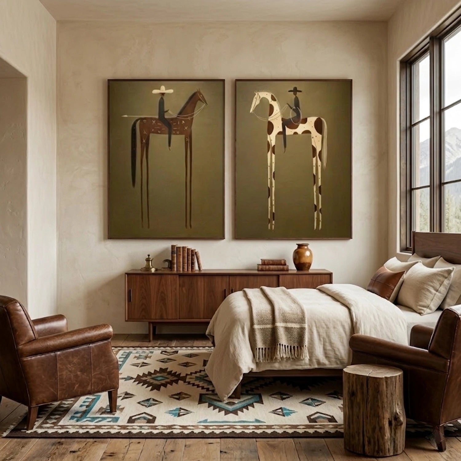 Vintage Americana Art Set of 2 #VT002