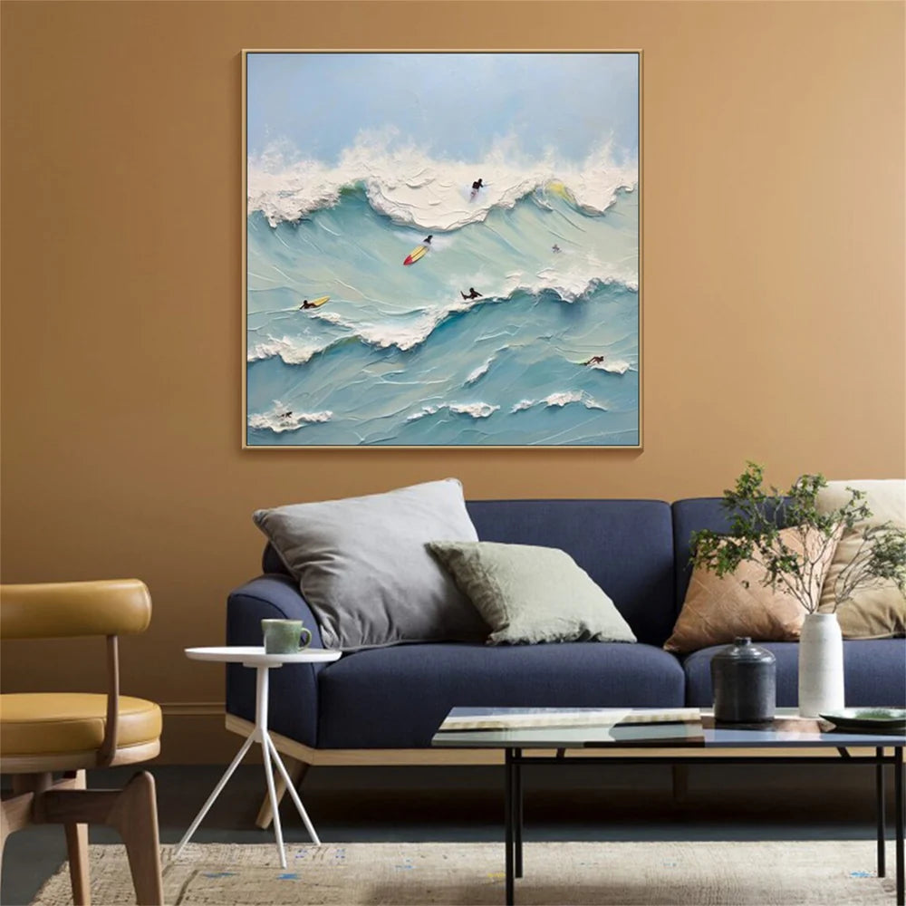Surfing Sport Textured Wall Art #MS031