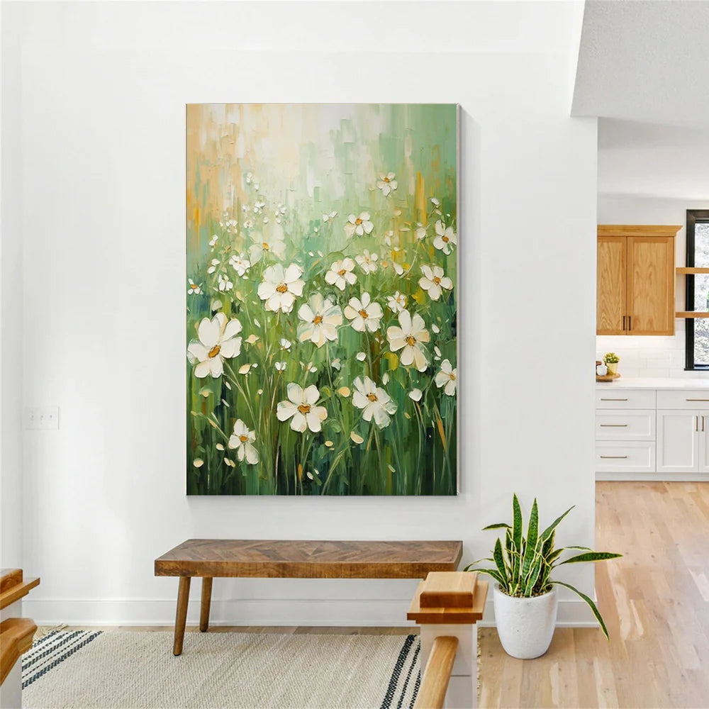 Flower Textured Painting Canvas #FP065