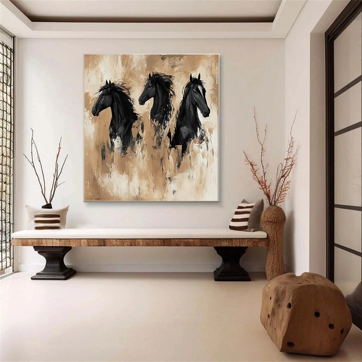 Abstract Animal Horse Wall Art #AC069