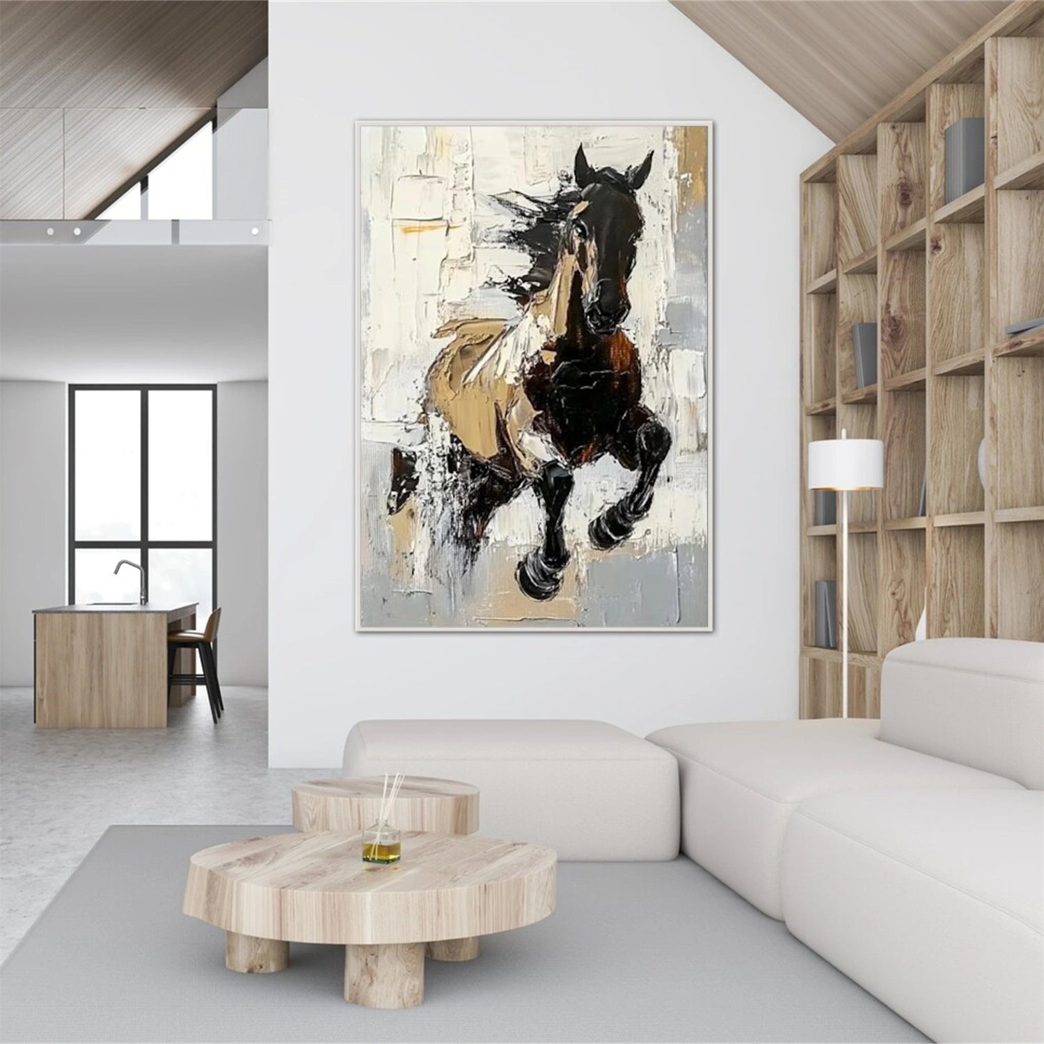Abstract Animal Horse Wall Art #AC080