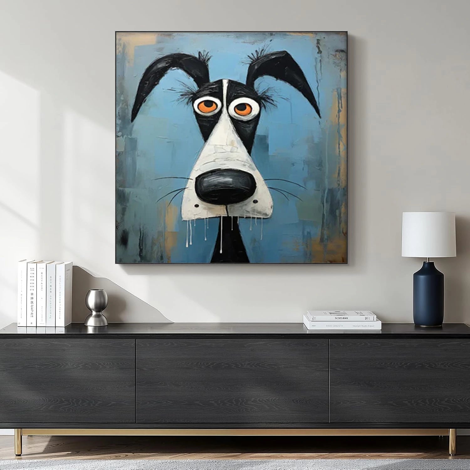 Abstract Animal Dog Wall Art #AC070
