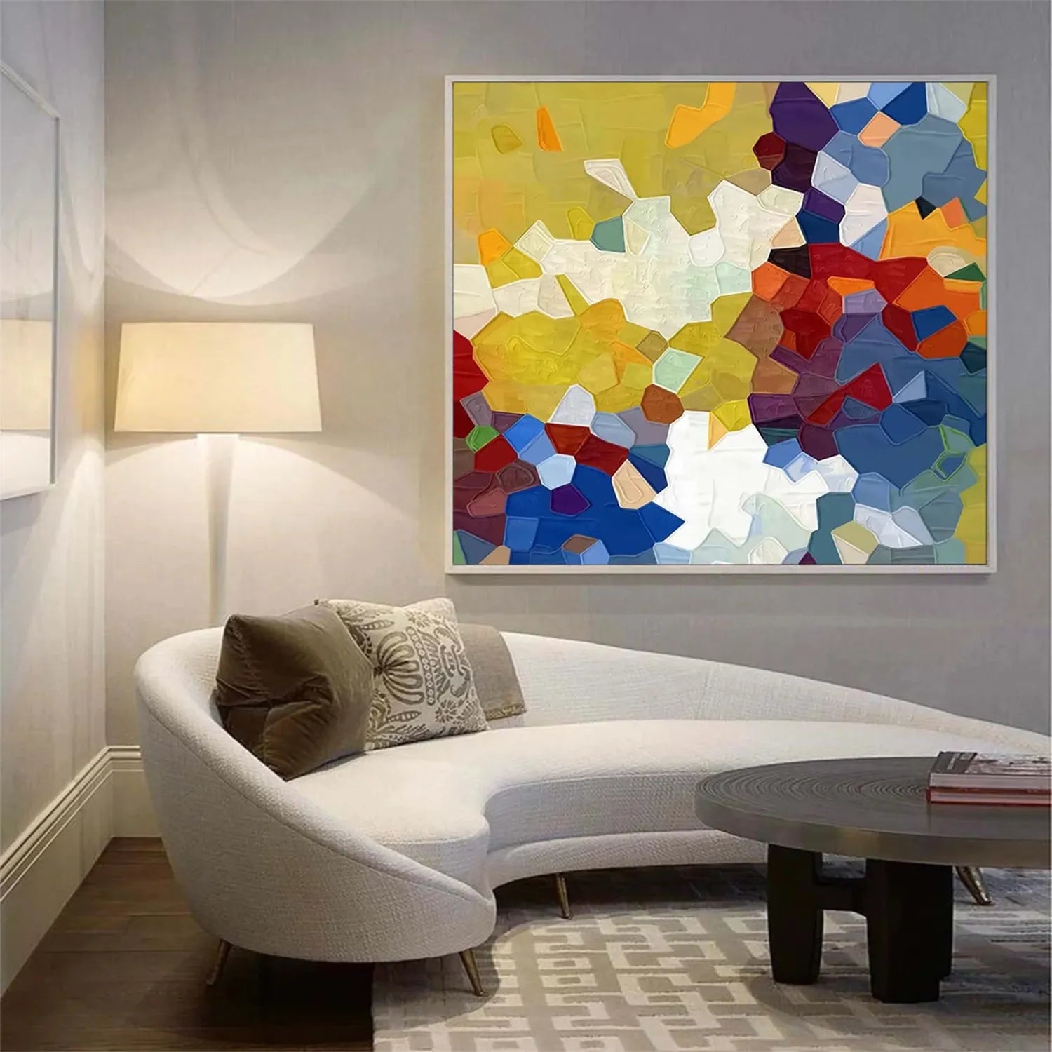 Colorful Abstract Textured Painting Canvas #AT025