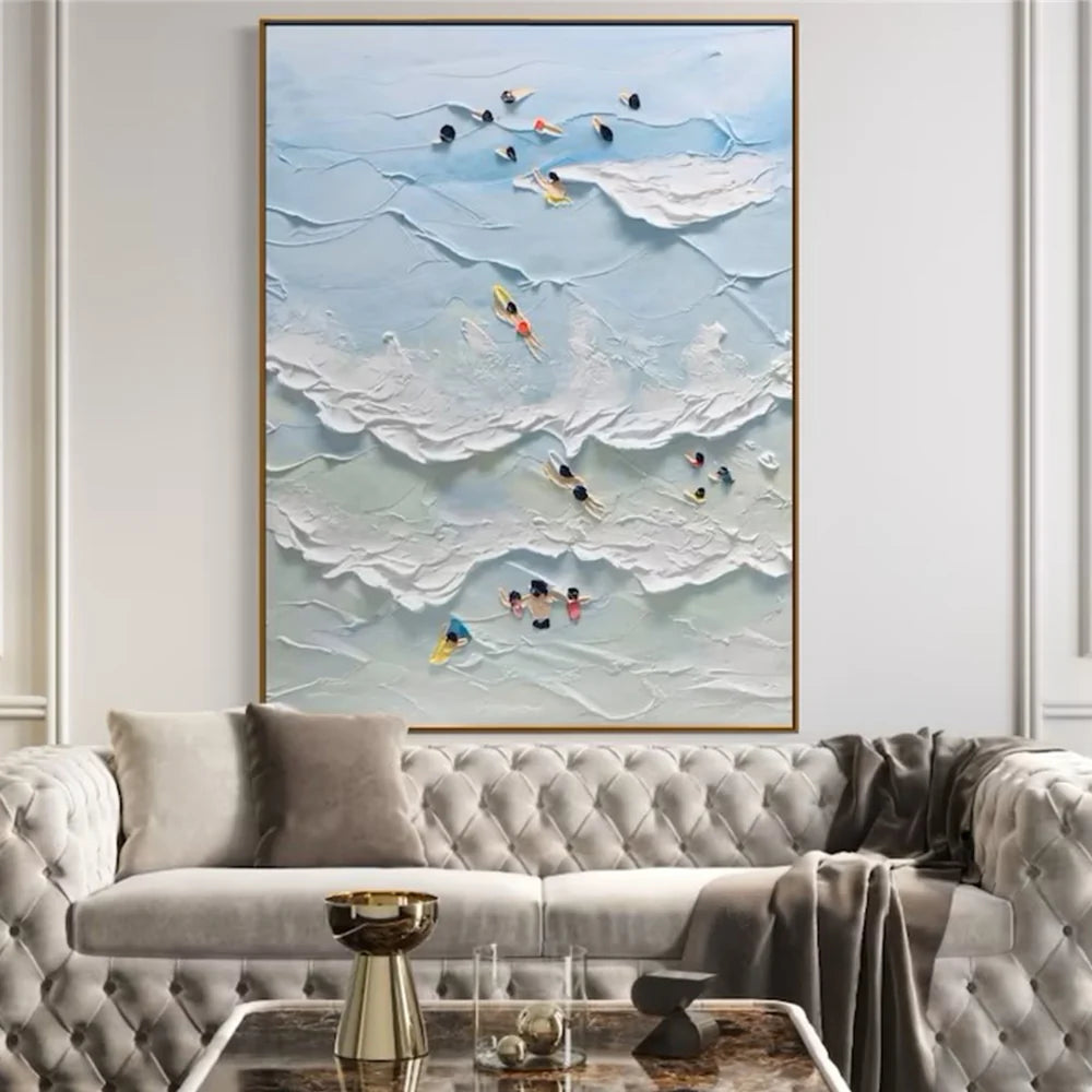 Swimming Sport Textured Wall Art #MS020