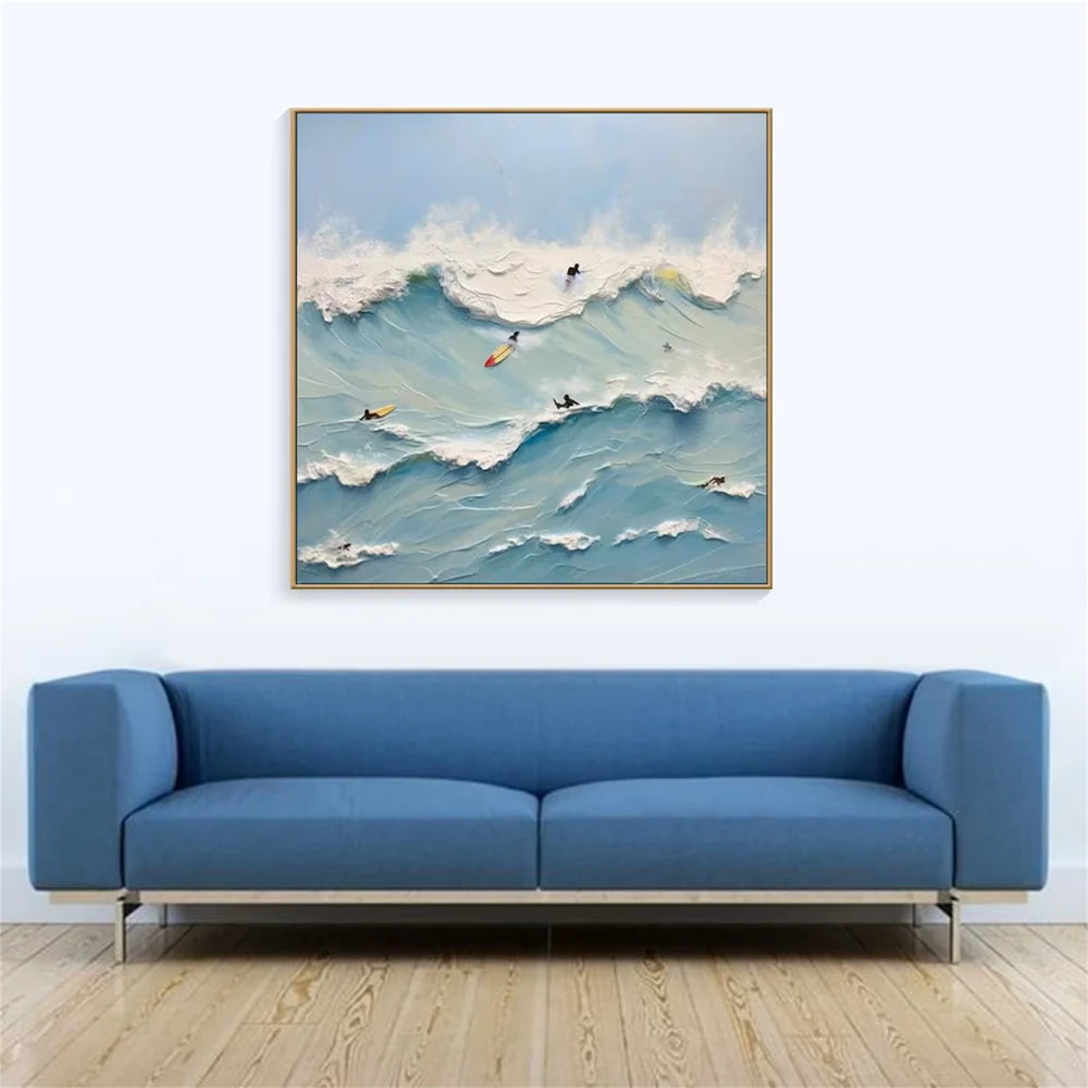 Surfing Sport Textured Wall Art #MS031