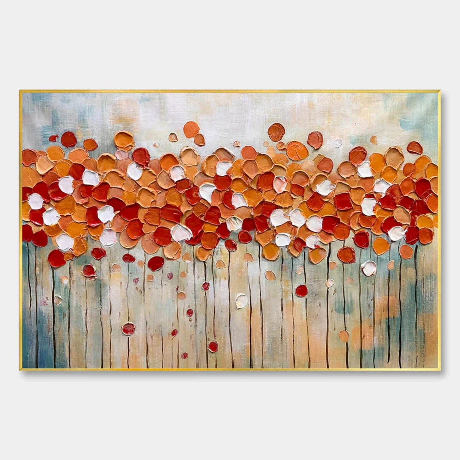 Colorful Abstract Textured Painting Canvas #AT104