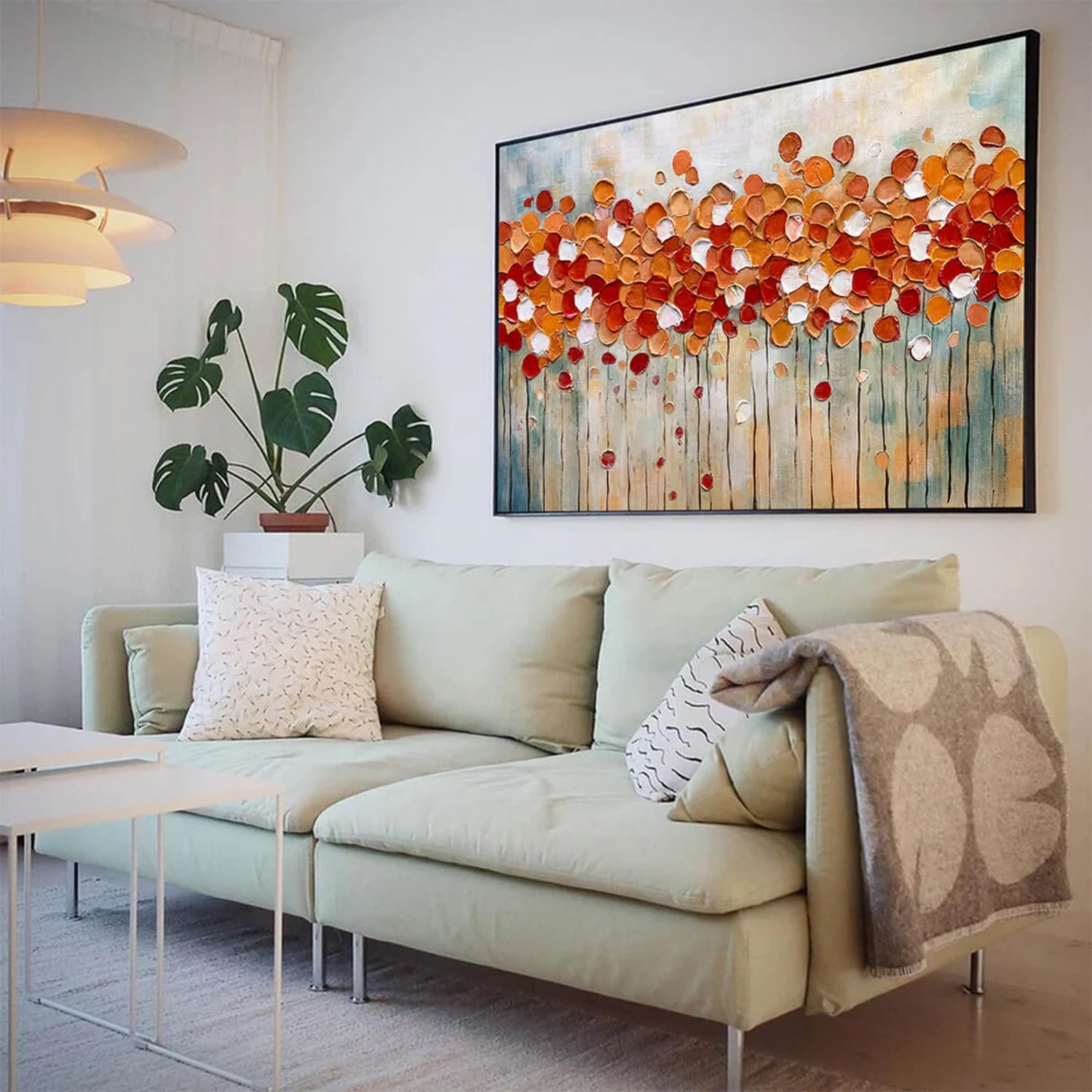 Colorful Abstract Textured Painting Canvas #AT104