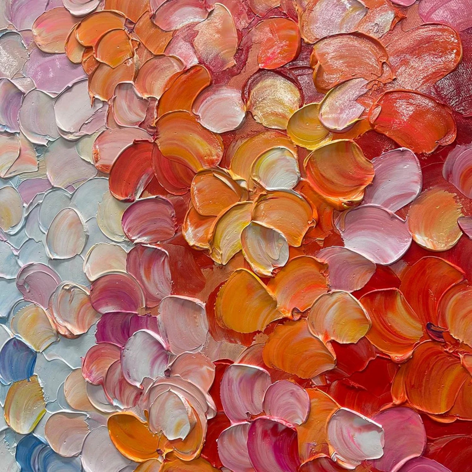 Colorful Abstract Textured Painting Canvas #AT102