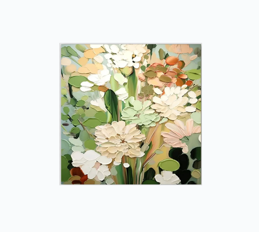 #CL Custom Order in size "48"X48" (122X122cm)Square" framed canvas #FP015
