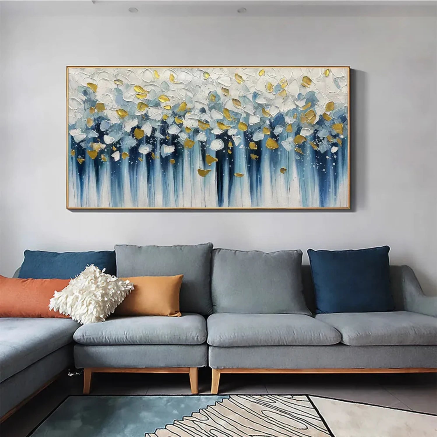 Colorful Abstract Textured Painting Canvas #AT105