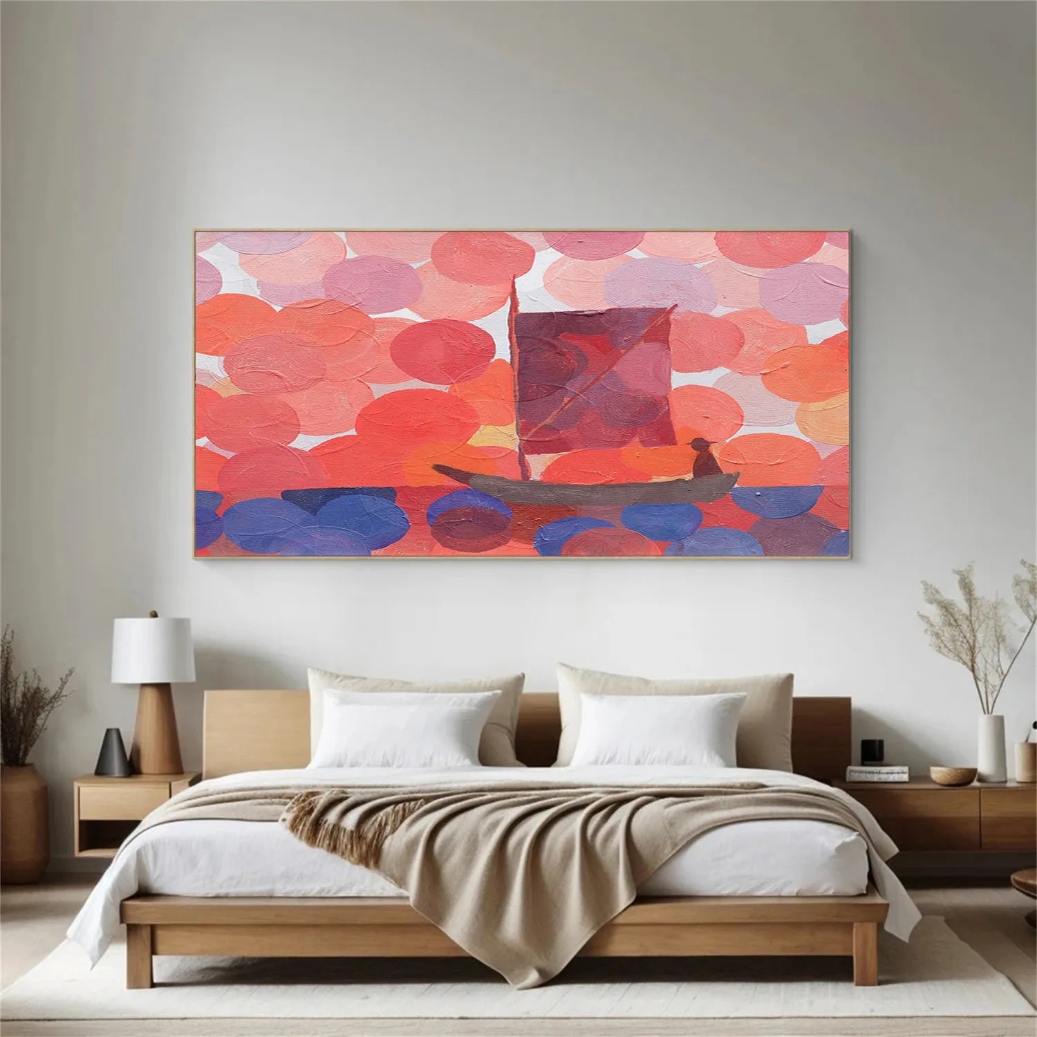 Colorful Abstract Textured Painting Canvas #AT058