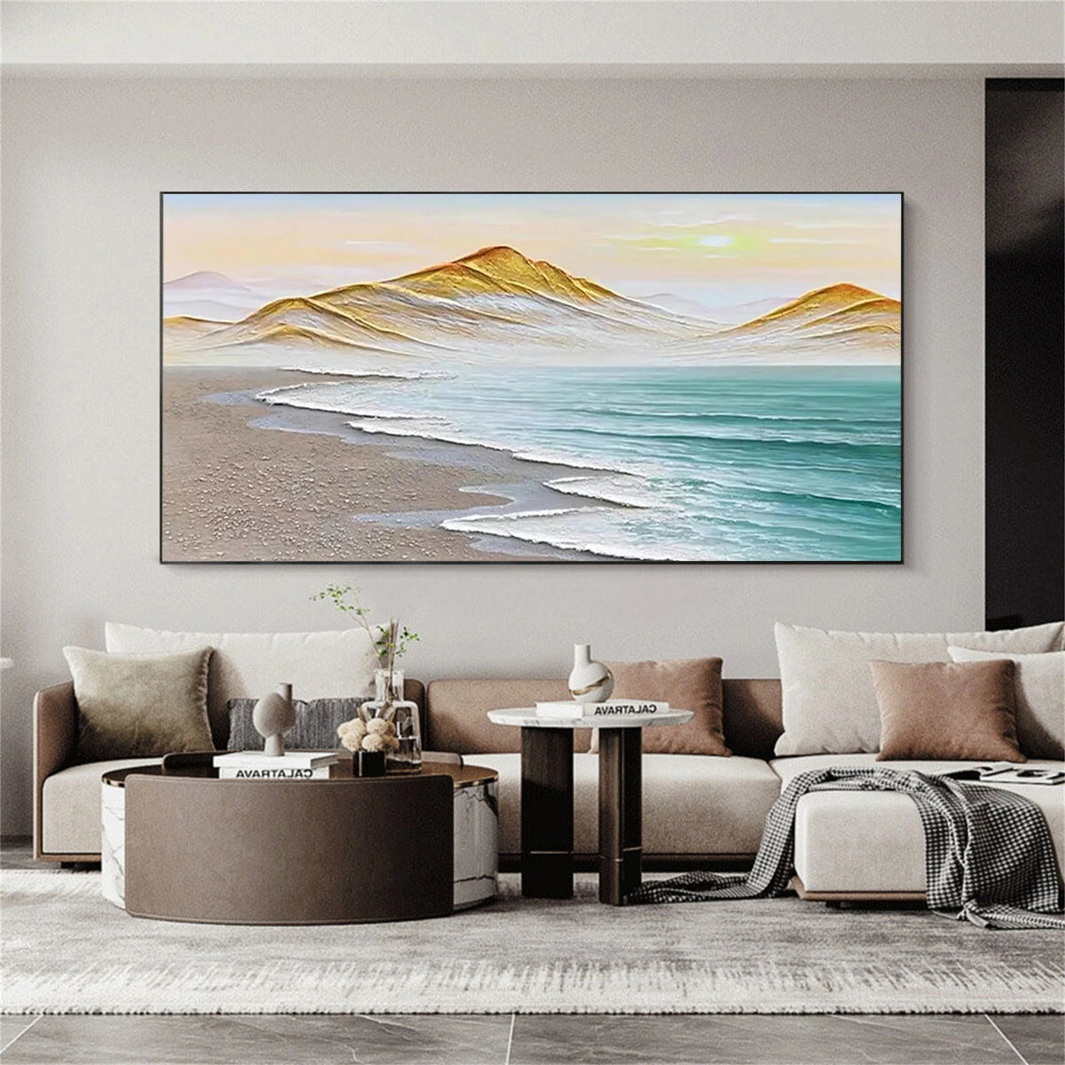 Large colorful painting original large abstract painting living