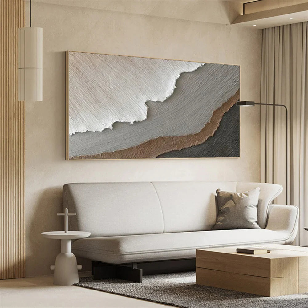 Ocean And Sky Textured Painting Canvas #OS024