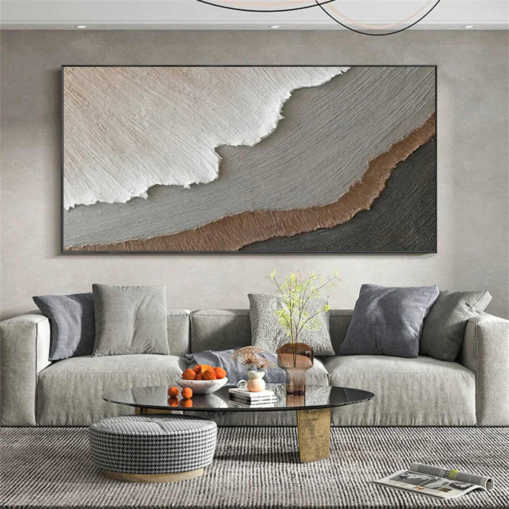 Ocean And Sky Textured Painting Canvas #OS024