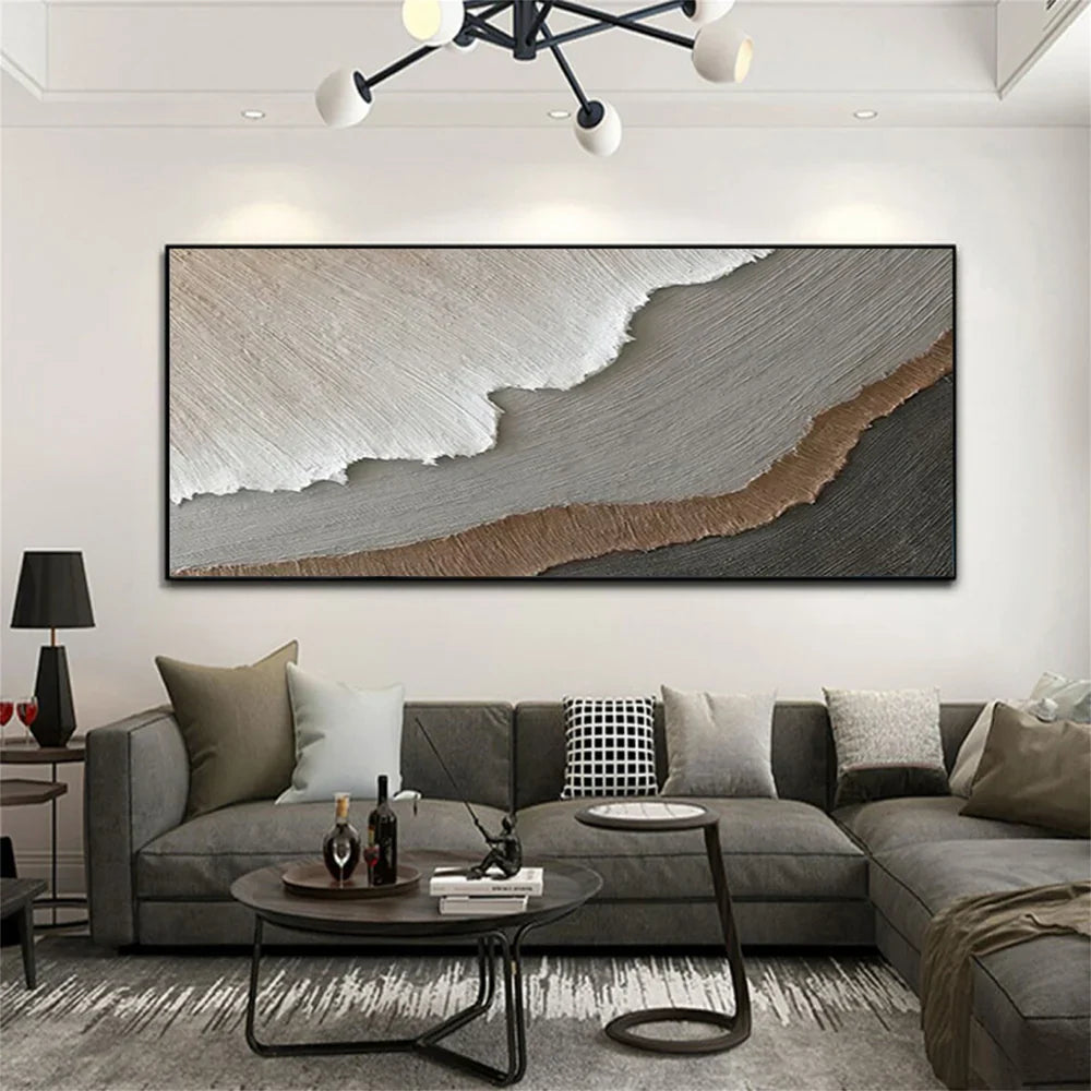 Ocean And Sky Textured Painting Canvas #OS024