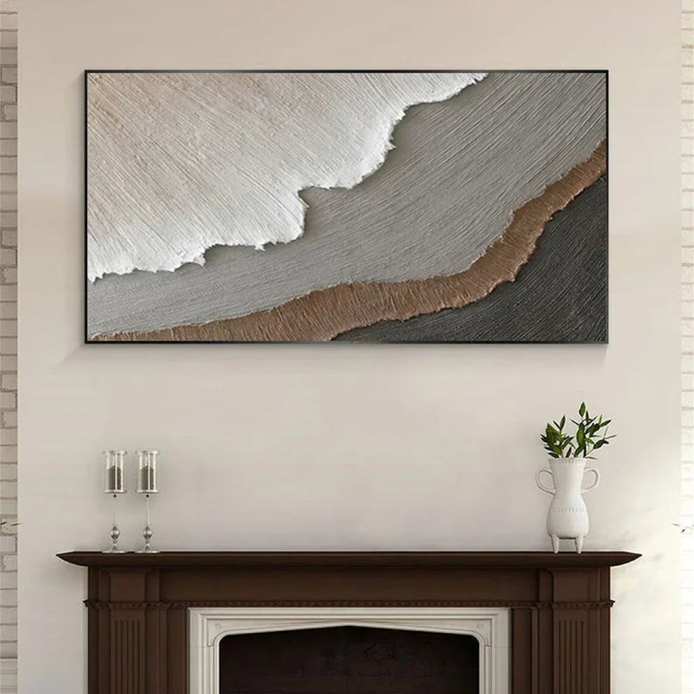 Ocean And Sky Textured Painting Canvas #OS024