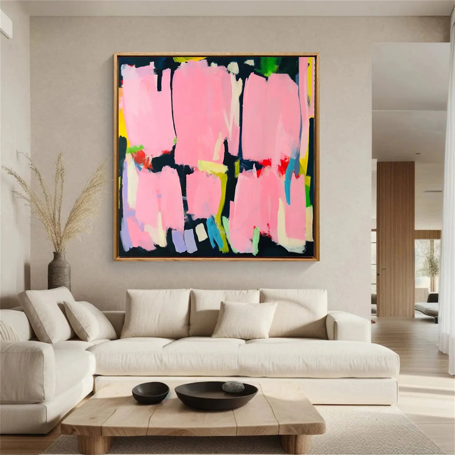 Colorful Abstract Painting Canvas #AP045