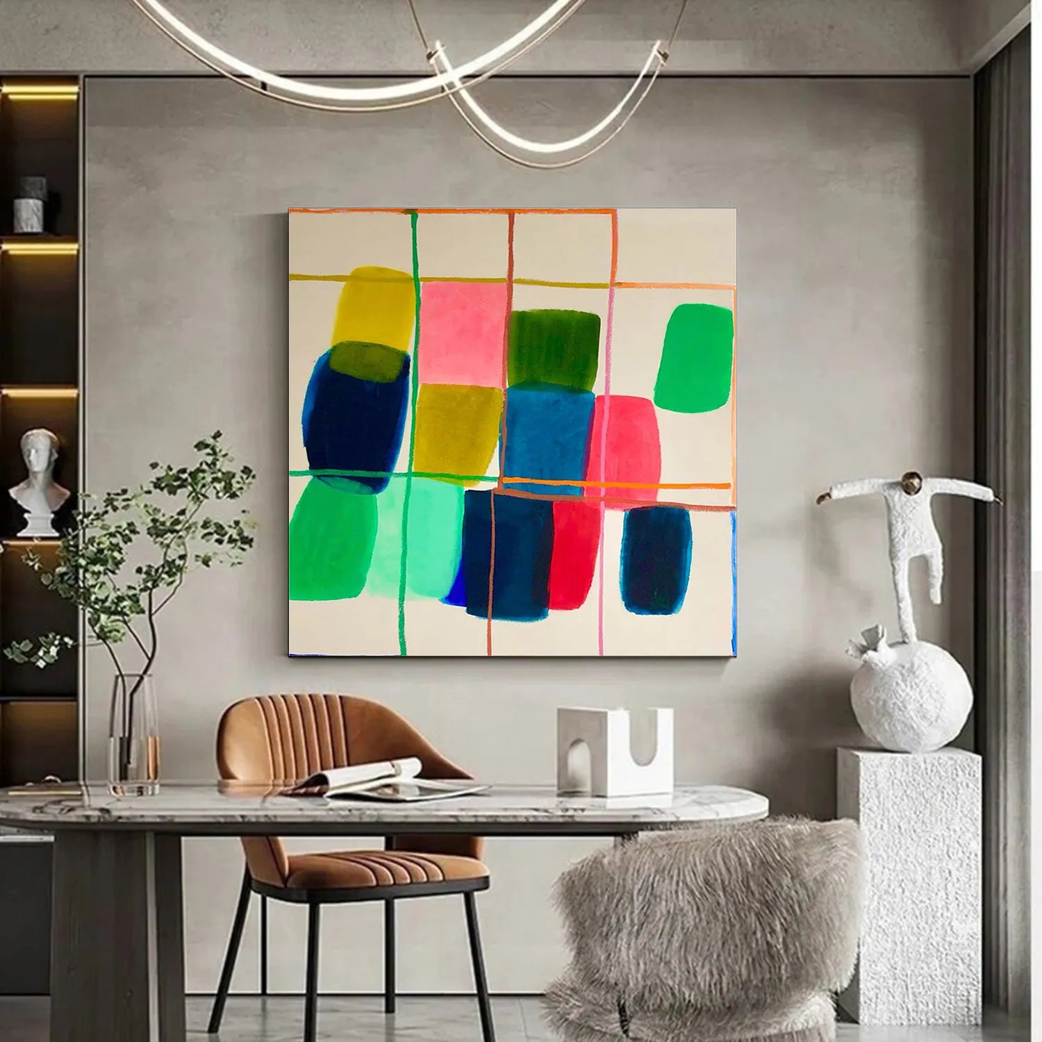 Colorful Minimalist Painting Canvas #MP030