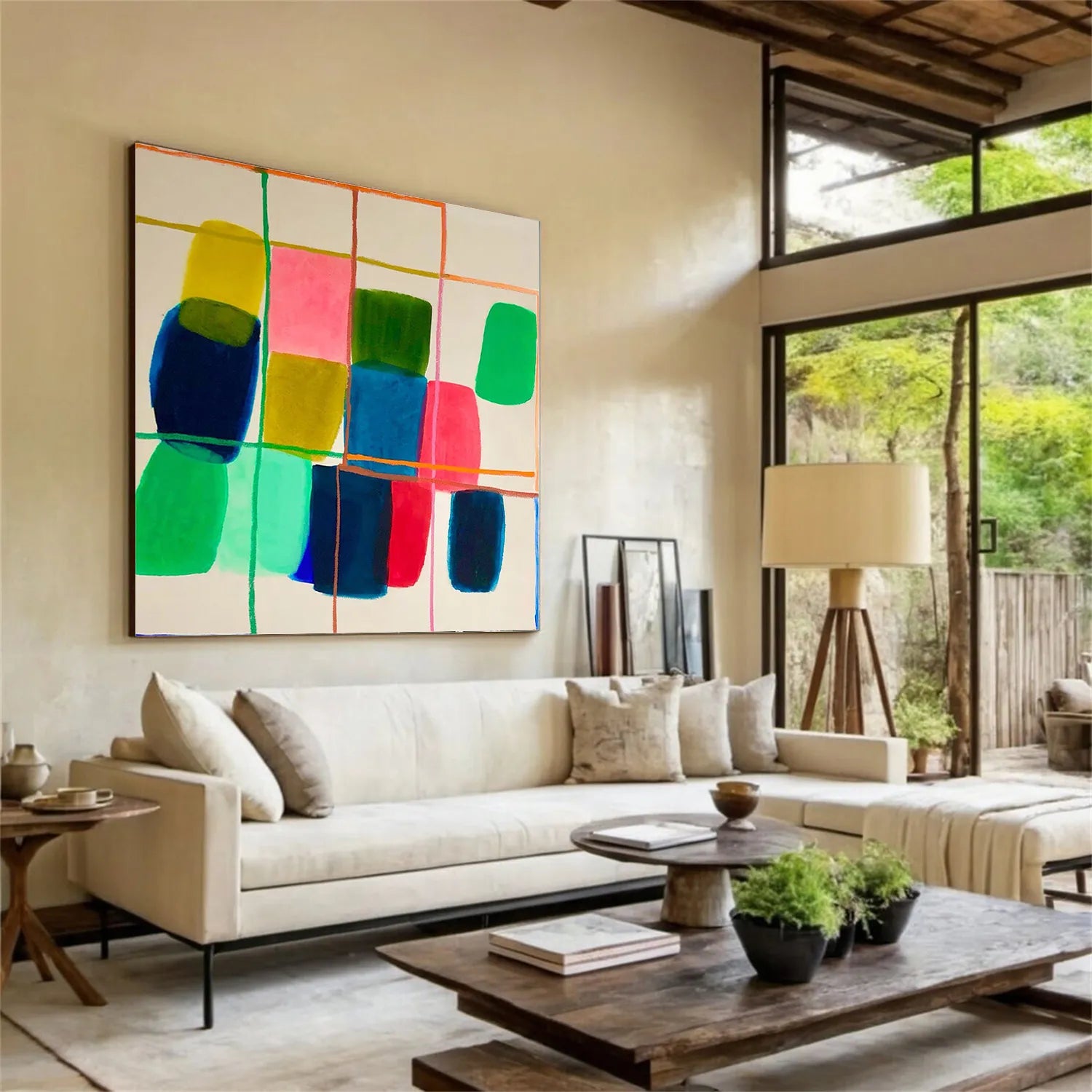 Colorful Minimalist Painting Canvas #MP030