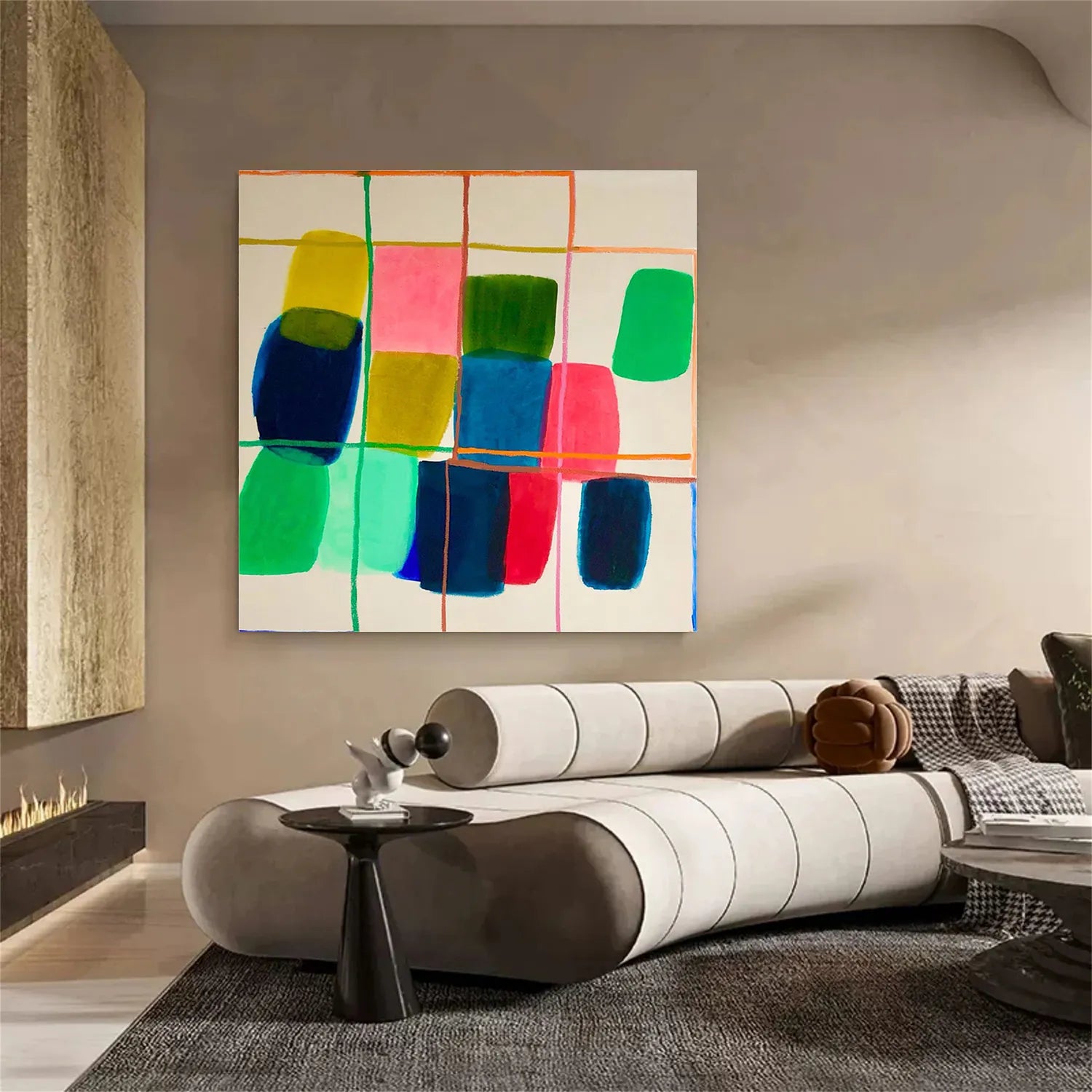 Colorful Minimalist Painting Canvas #MP030