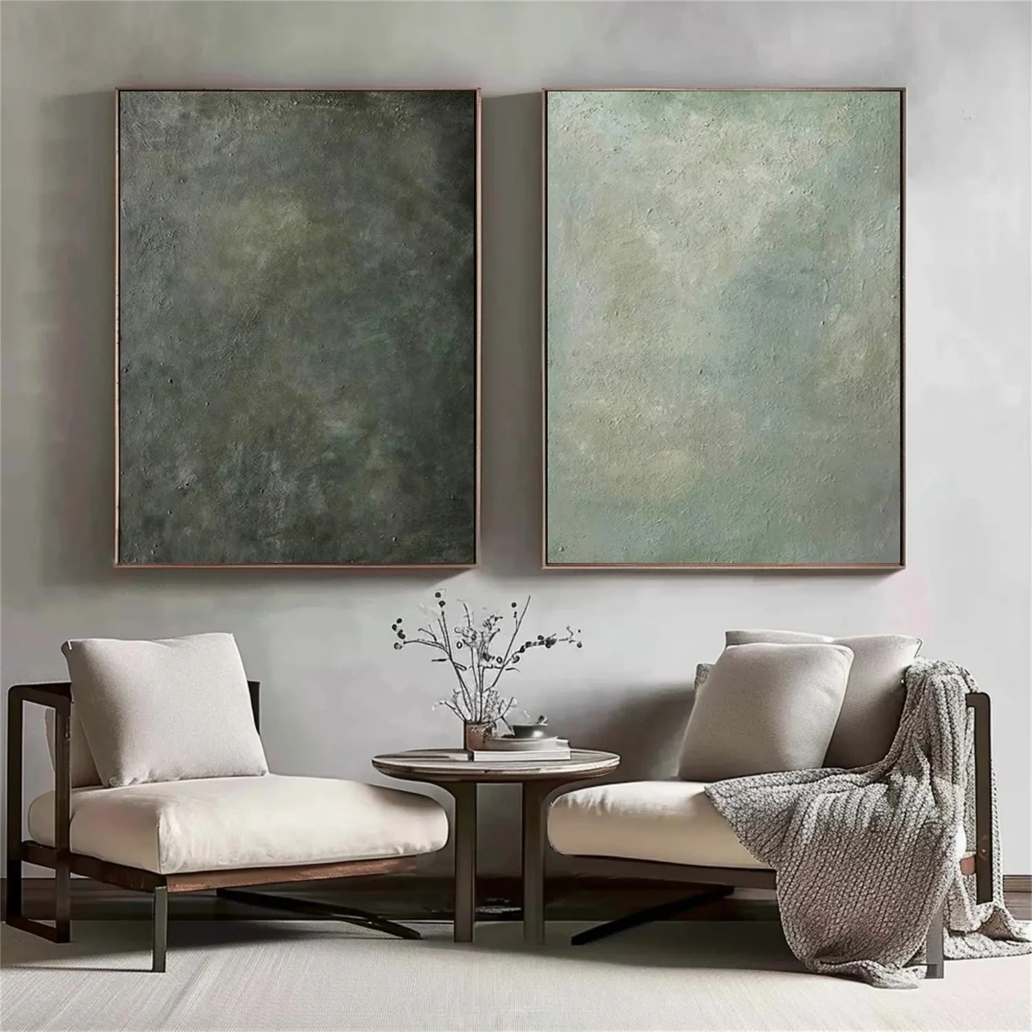 Minimalist Painting Canvas Set of 2 #MP012