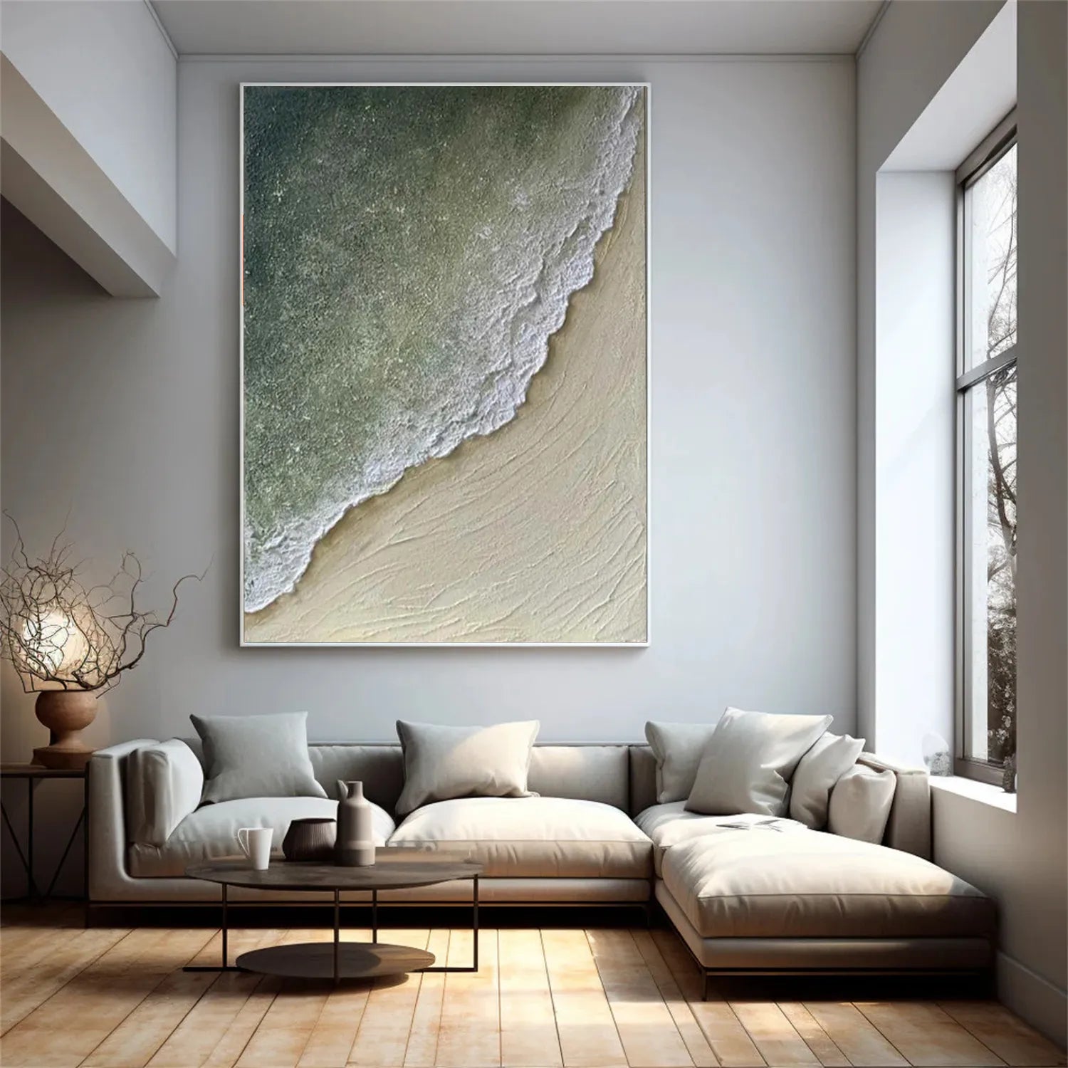 Ocean Textured Painting Canvas #OP013