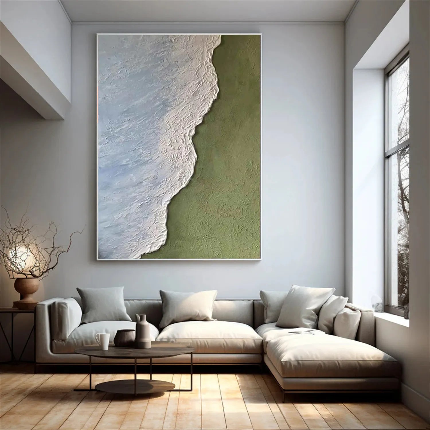 Ocean Textured Painting Canvas #OP012