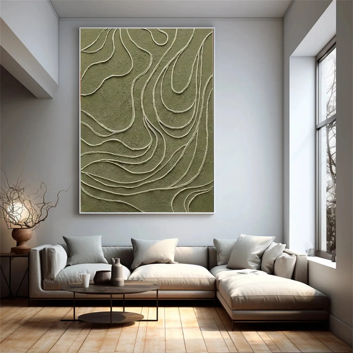 Minimalist Textured Painting Canvas #MT009