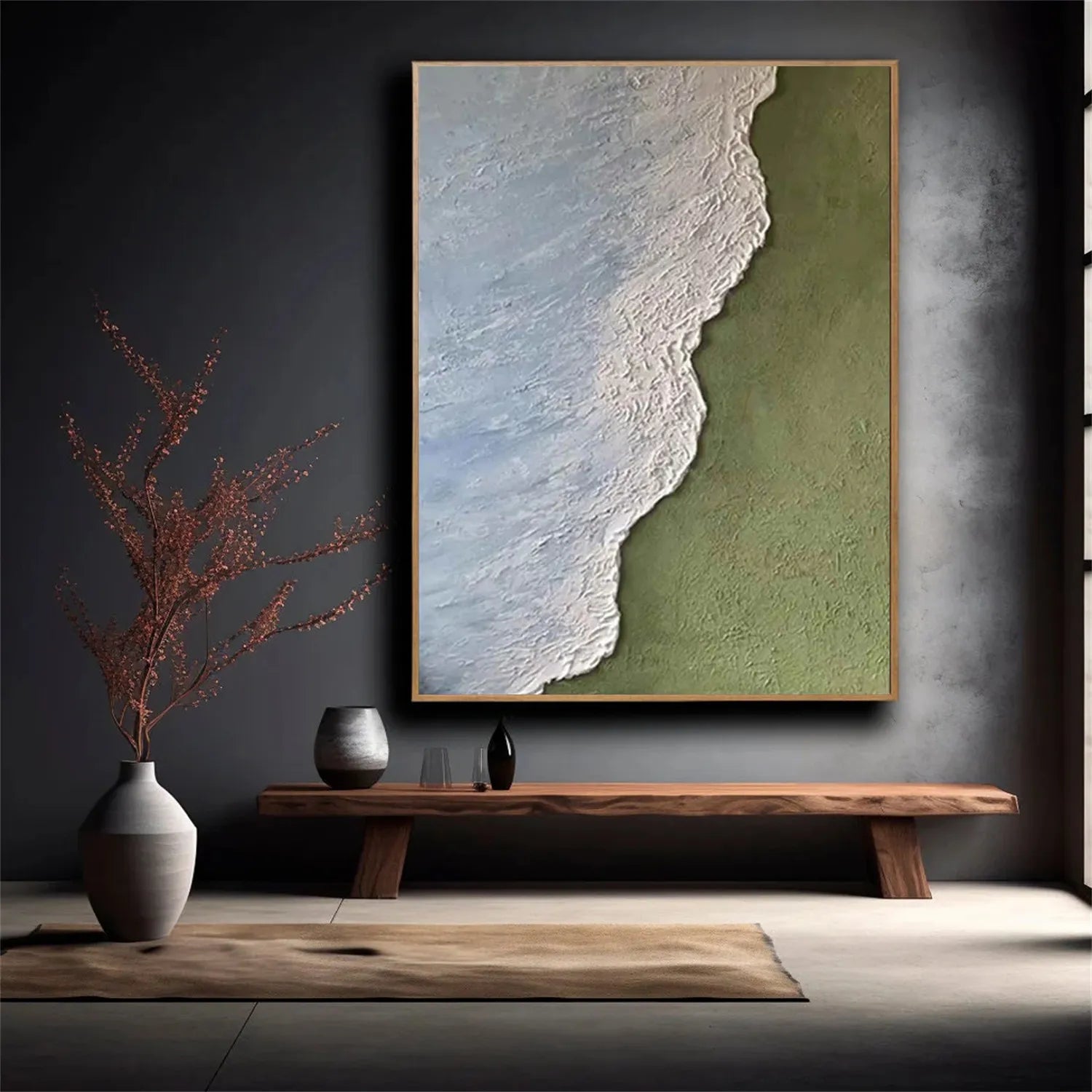 Ocean Textured Painting Canvas #OP012