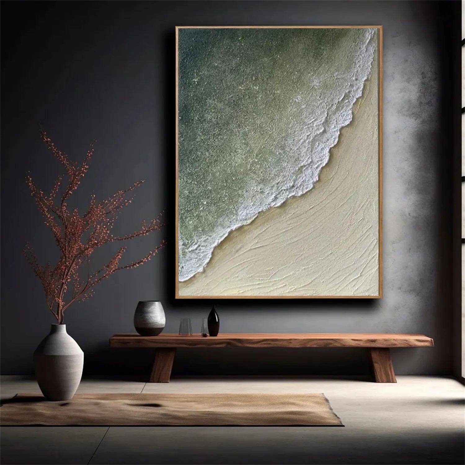 Ocean Textured Painting Canvas #OP013