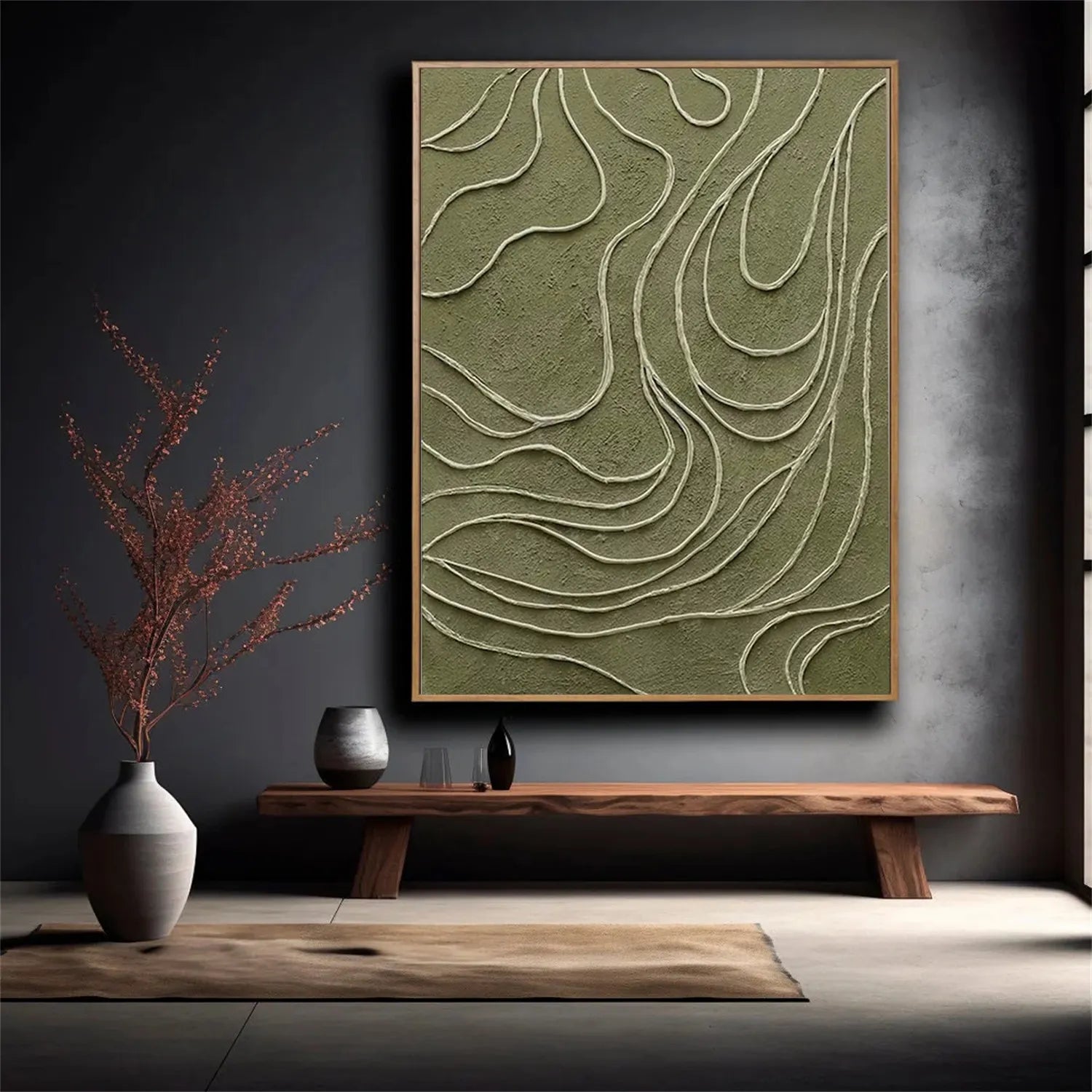 Minimalist Textured Painting Canvas #MT009