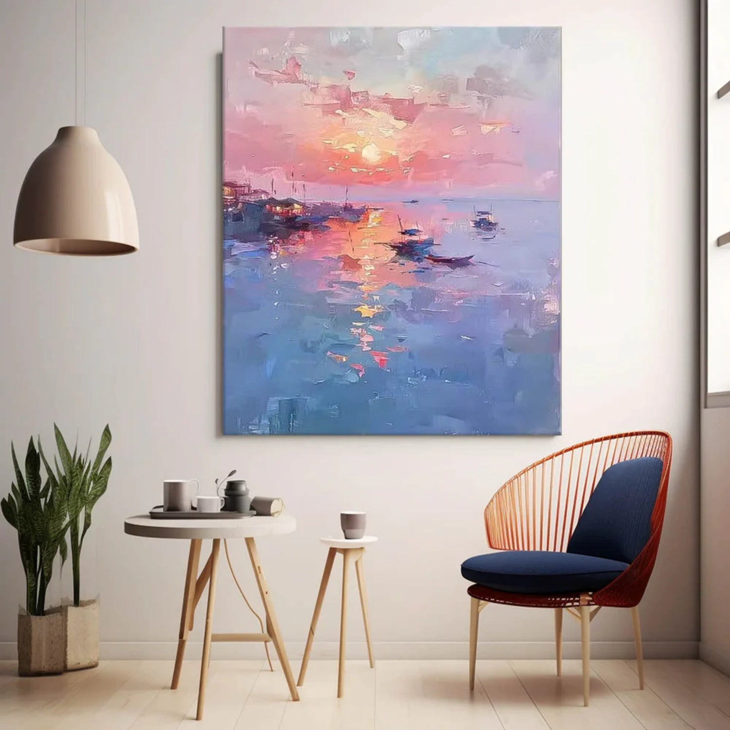 Ocean And Sky Painting Canvas #OS054