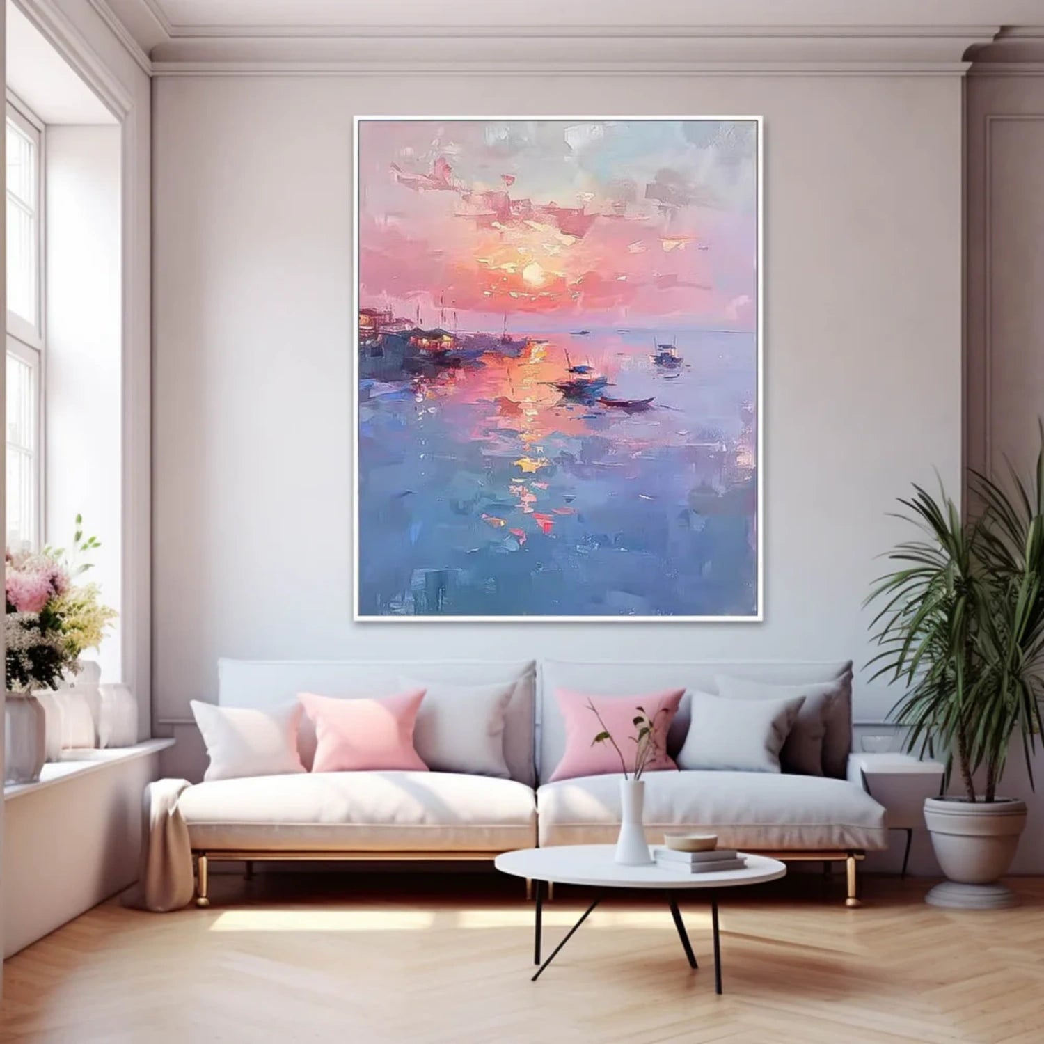 Ocean And Sky Painting Canvas #OS054