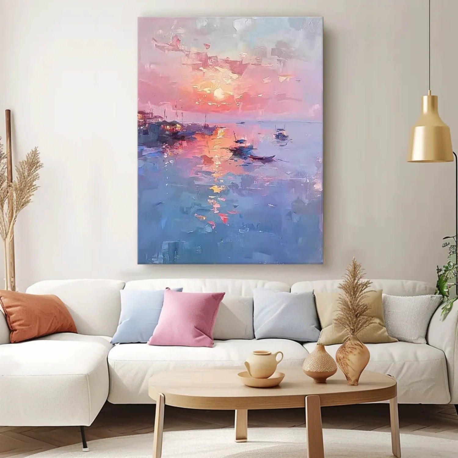 Ocean And Sky Painting Canvas #OS054