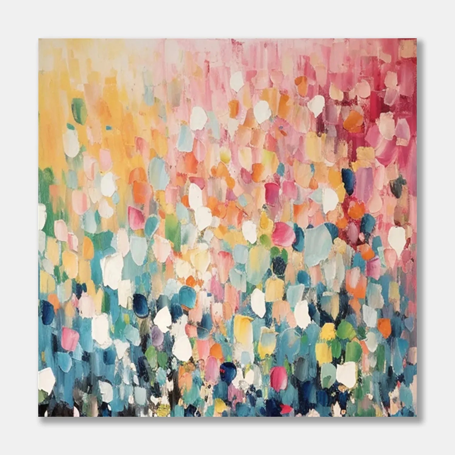 Colorful Abstract Textured Painting Canvas #AT015