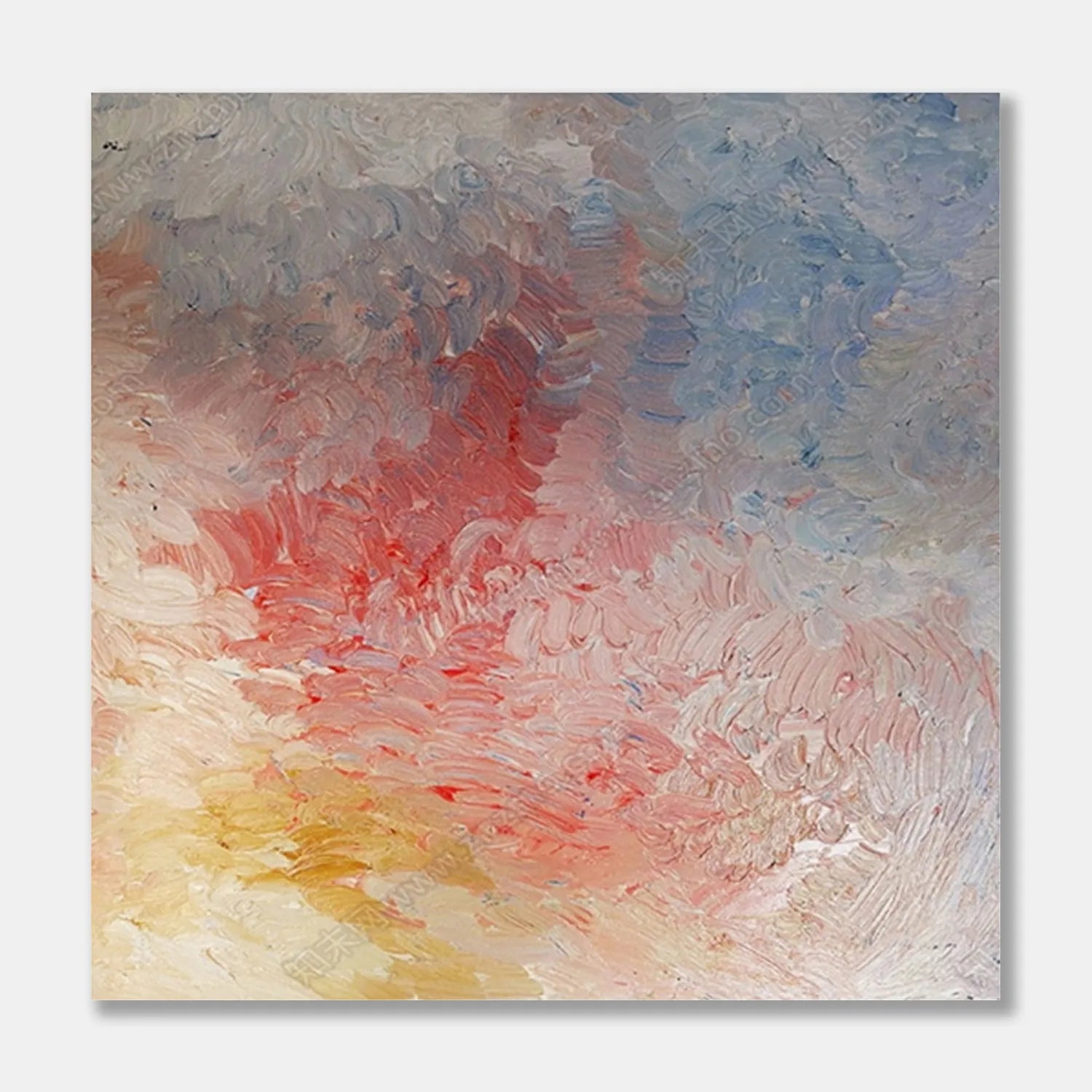 Colorful Abstract Textured Painting Canvas #AT061