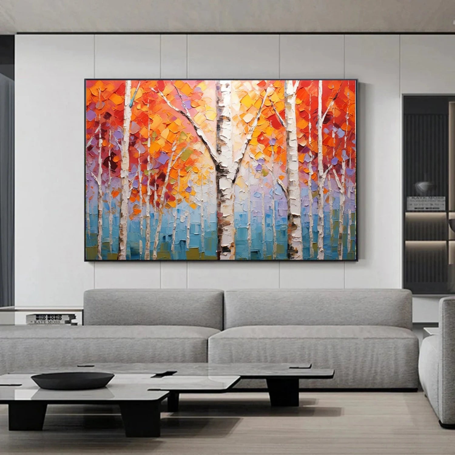 Tree Abstract Textured Wall Art #TP050