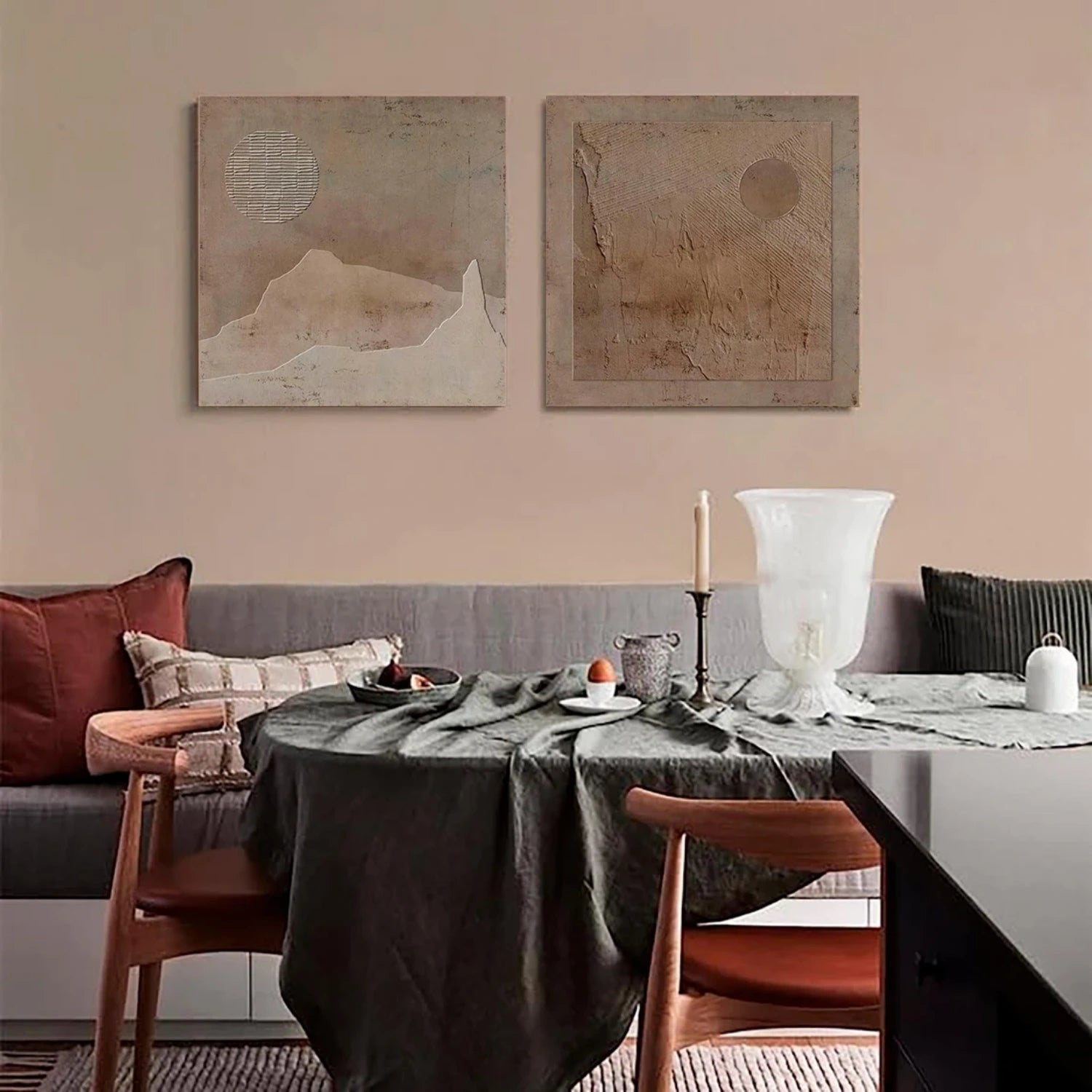 Wabi Sabi Canvas Art Set of 2 #WS058
