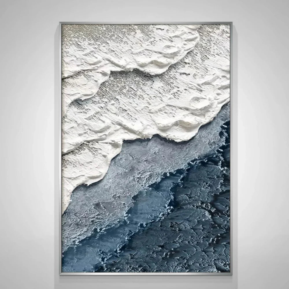 Ocean And Sky Textured Painting Canvas #OS048