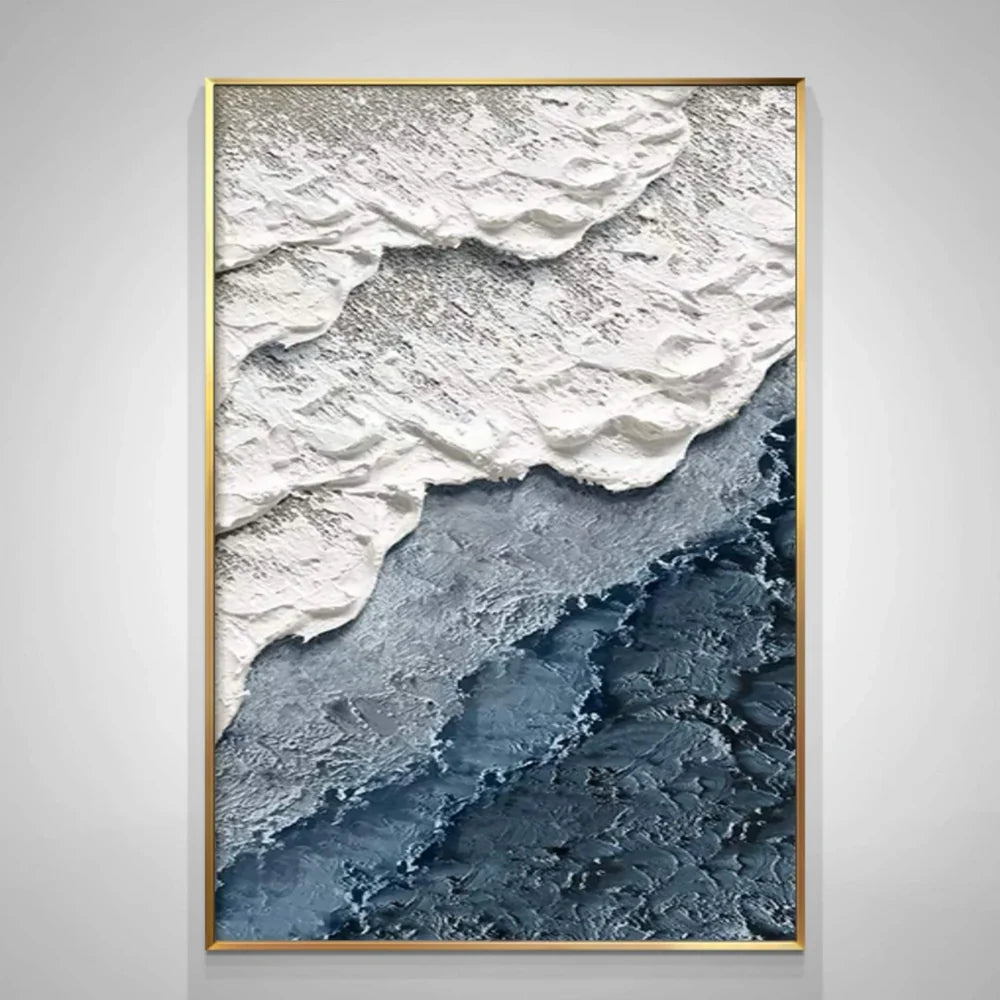 Ocean And Sky Textured Painting Canvas #OS048
