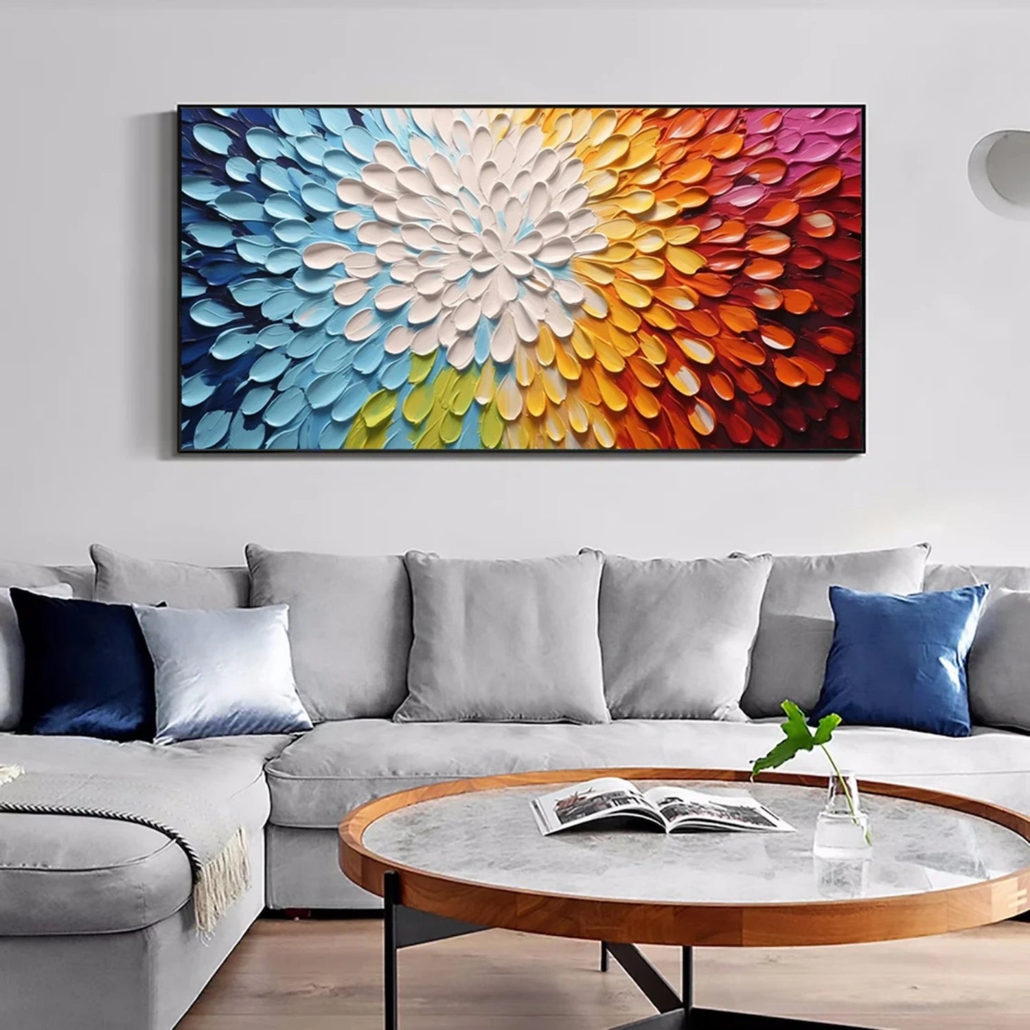 Colorful Abstract Textured  Wall Art #AT106