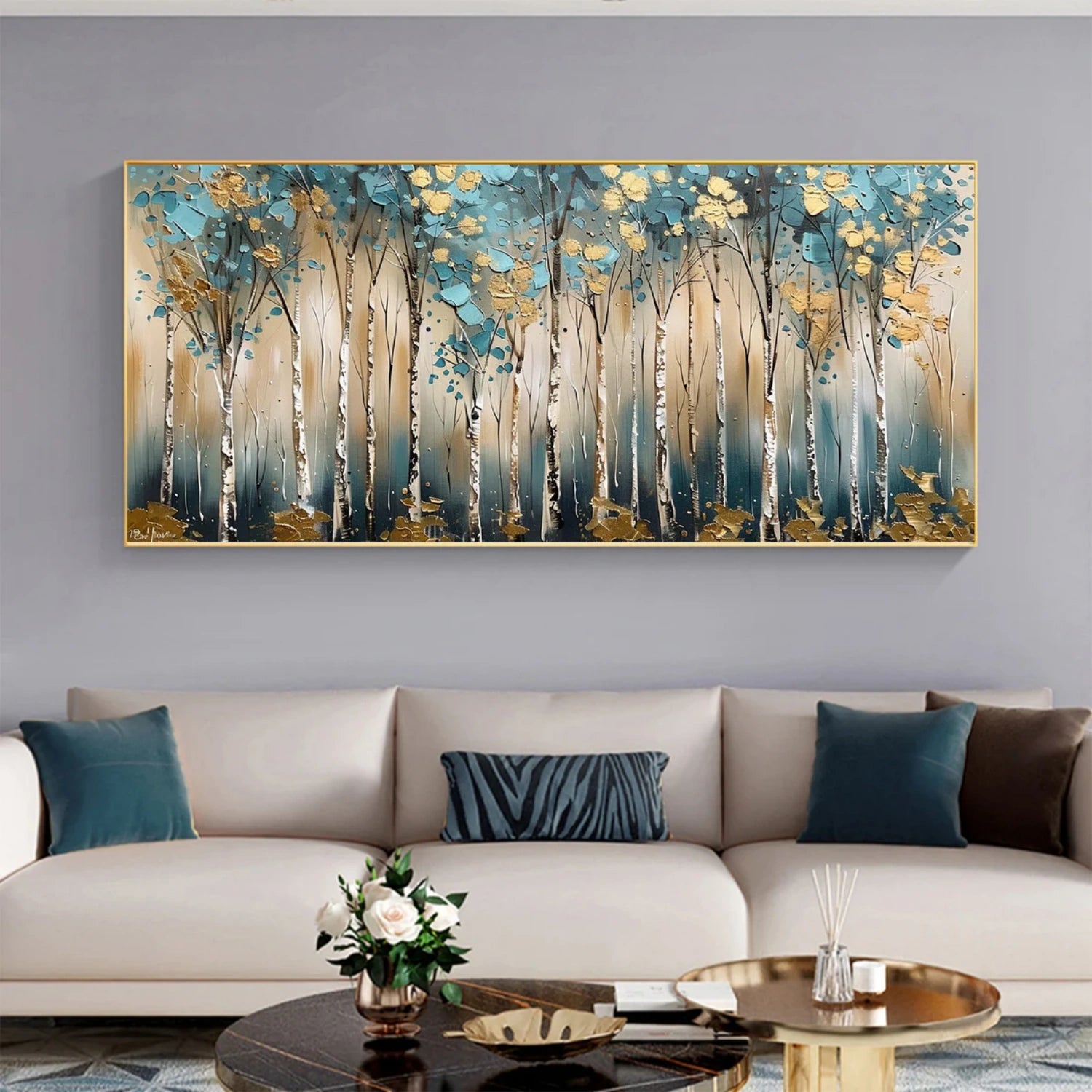 Tree Abstract Textured Wall Art #TP044