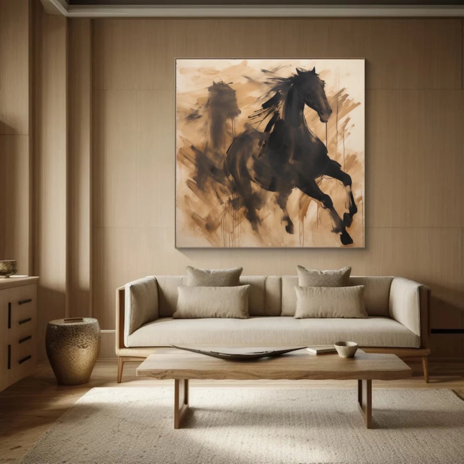 Abstract Animal Horse Wall Art #AC043