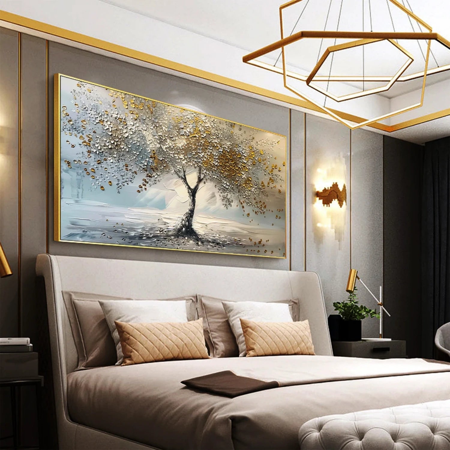 Tree Abstract Textured Wall Art #TP042