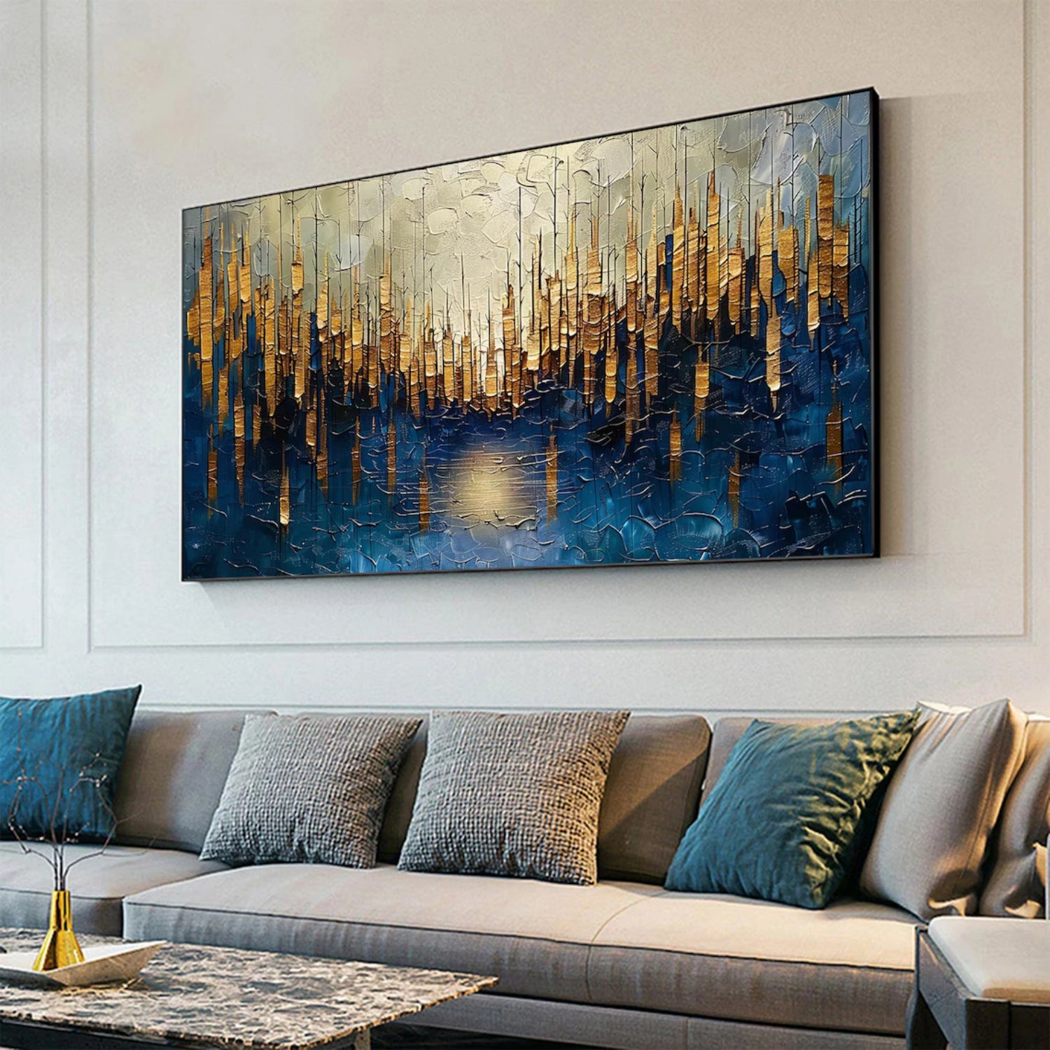Abstract Textured Painting Canvas #AT098