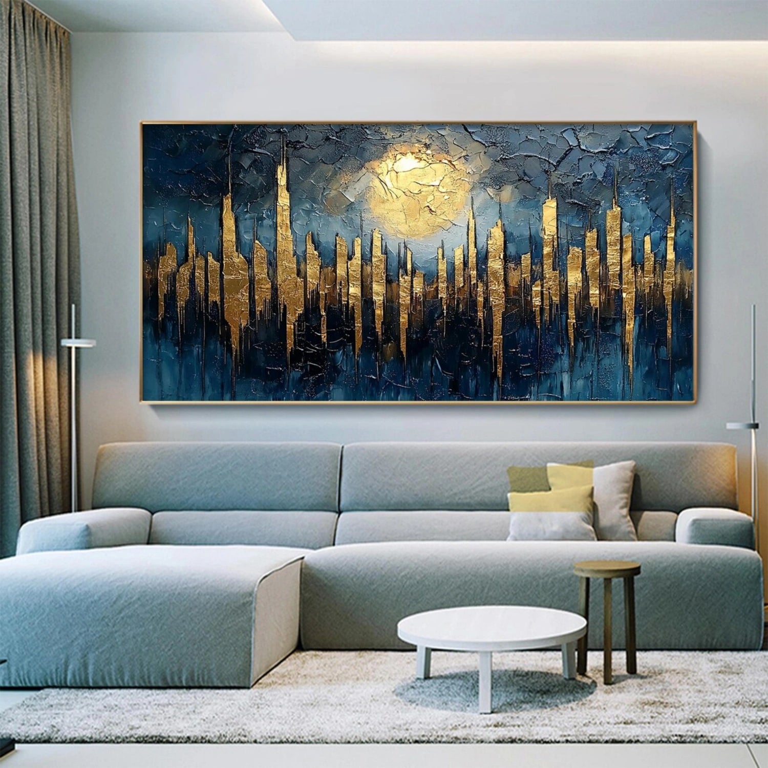 Abstract Textured Painting Canvas #AT096