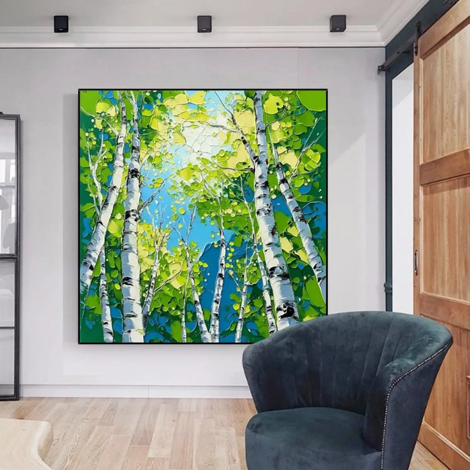 Tree Abstract Textured Wall Art #TP037