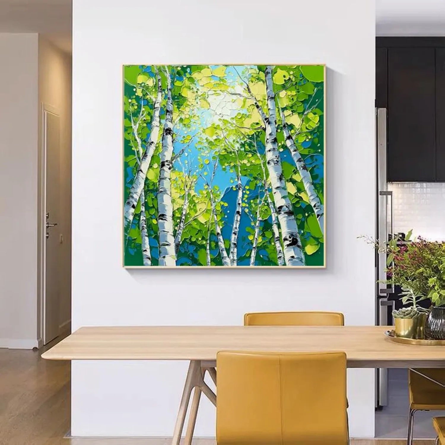 Tree Abstract Textured Wall Art #TP037