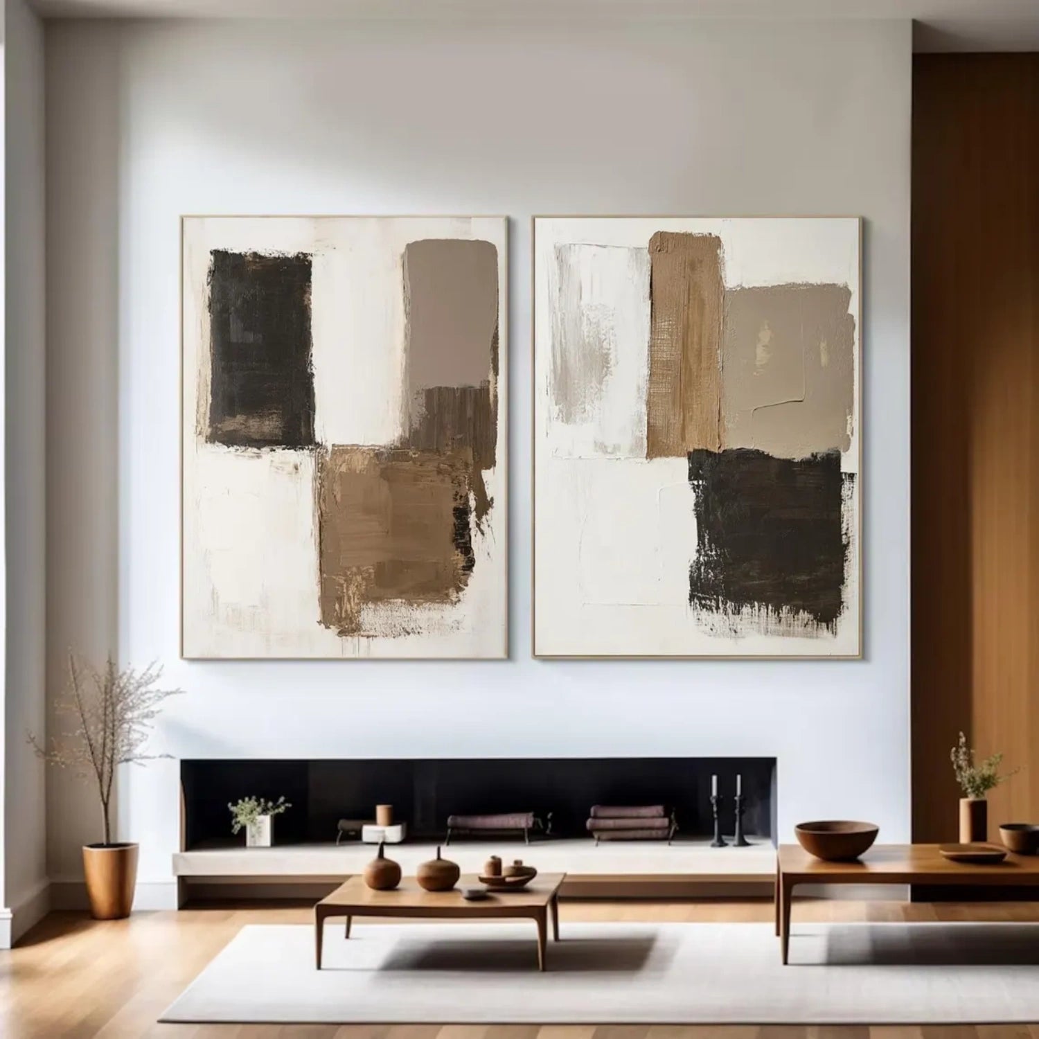 Wabi Sabi Canvas Art Set of 2 #WS055