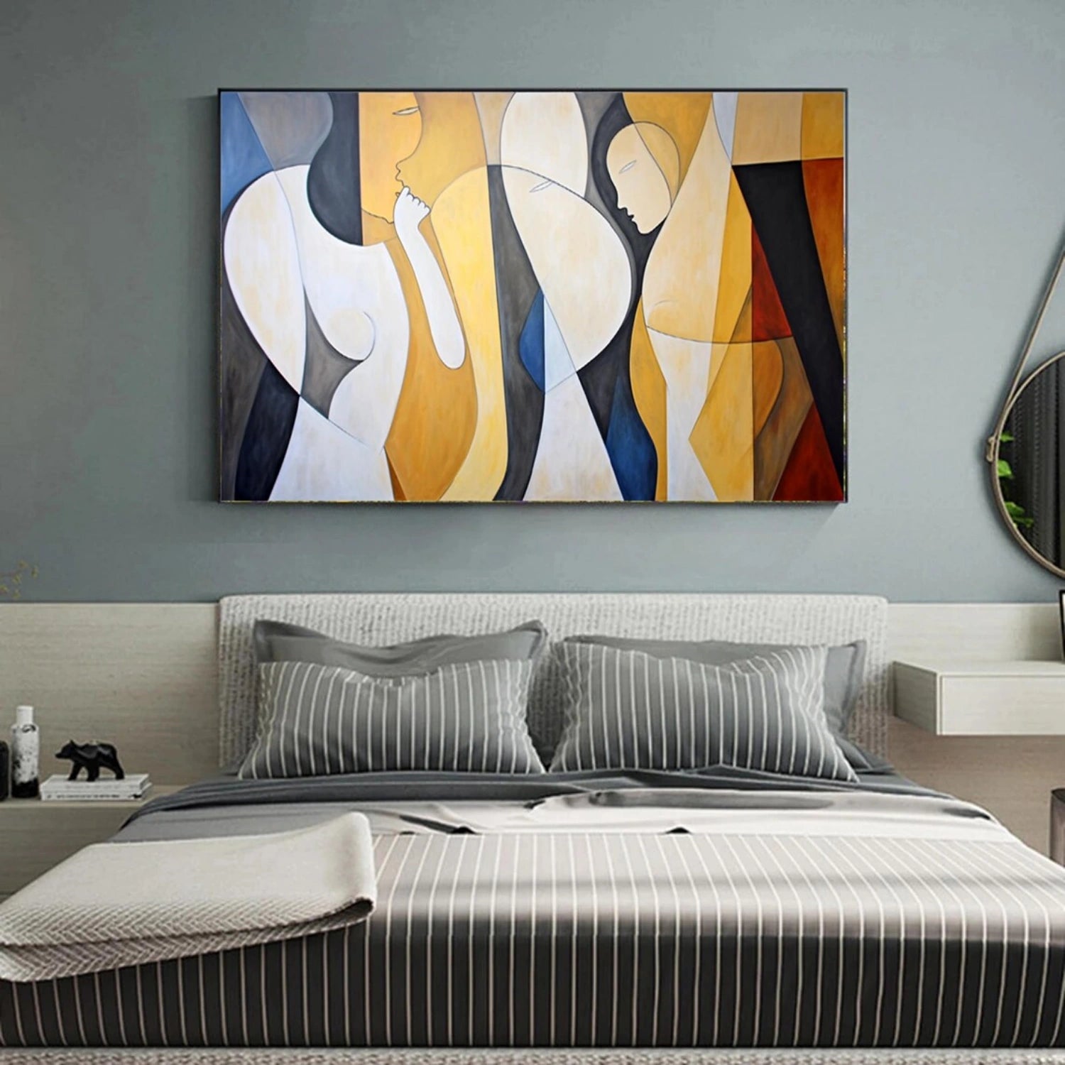 Abstract Portrait Canvas Art #AE016